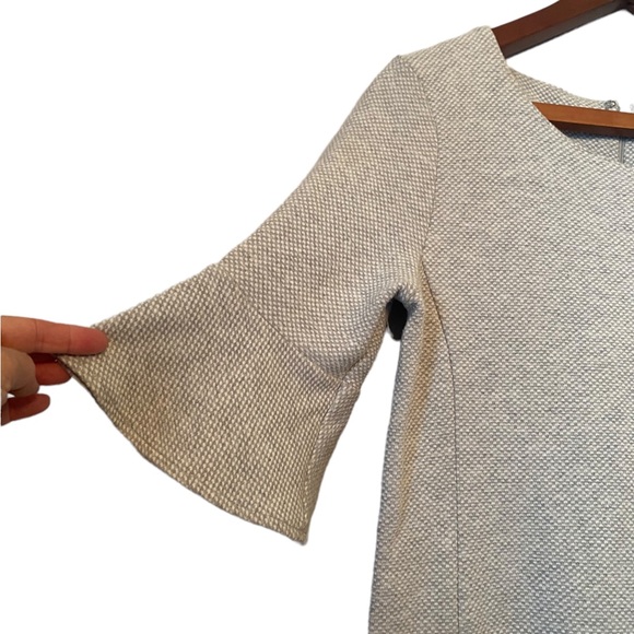 Tahari Light Gray Bell Sleeved Dress - Picture 4 of 11